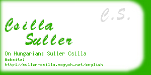 csilla suller business card